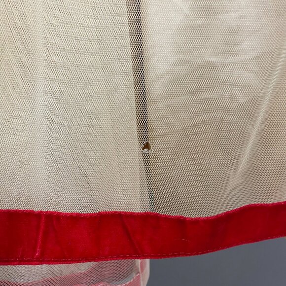 Beaded Dress Velvet Girls Maxi Red Cream Halter Tank Dance‎ Detailed FLAWS - Picture 14 of 16